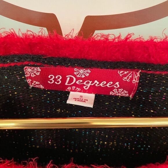 33 Degrees Holiday Christmas Christmas Tree Sweater S - Picture 6 of 9